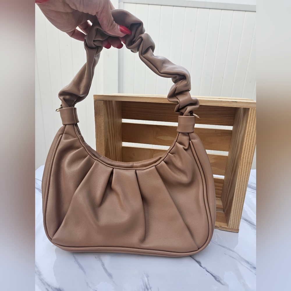 Ruched Shoulder Bag